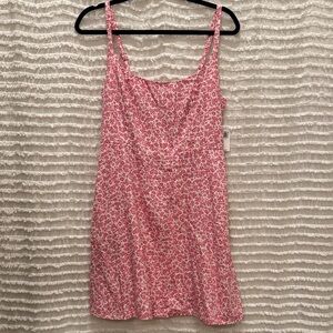 Floral Pink Sleeveless Dress